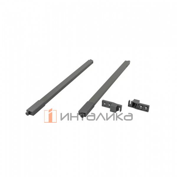 Комплект квадратных верхних рейлингов с креплениями FIRMAX Smartline, NL500, алюминий, антрацит – 3