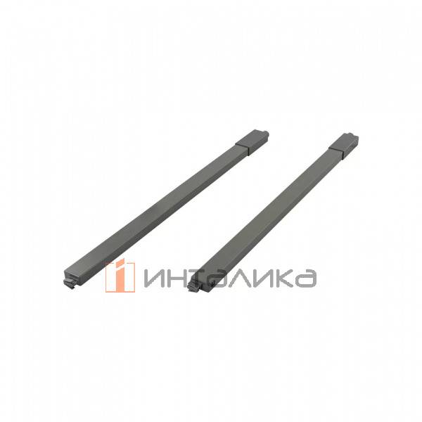 Комплект квадратных верхних рейлингов с креплениями FIRMAX Smartline, NL500, алюминий, антрацит – 4