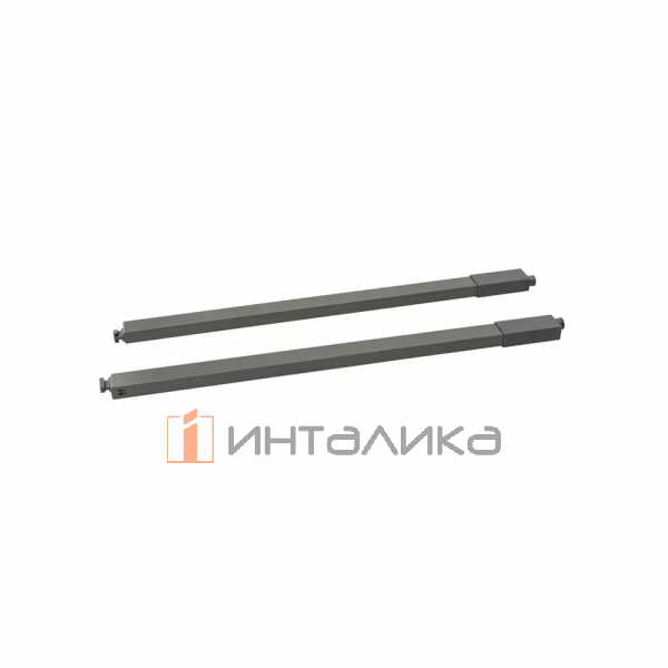 Комплект квадратных верхних рейлингов с креплениями FIRMAX Smartline, NL350, алюминий, антрацит – 5