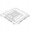 Превью Лоток для столовых приборов FIRMAX, база 400-450, H45, пластик, белый – 2