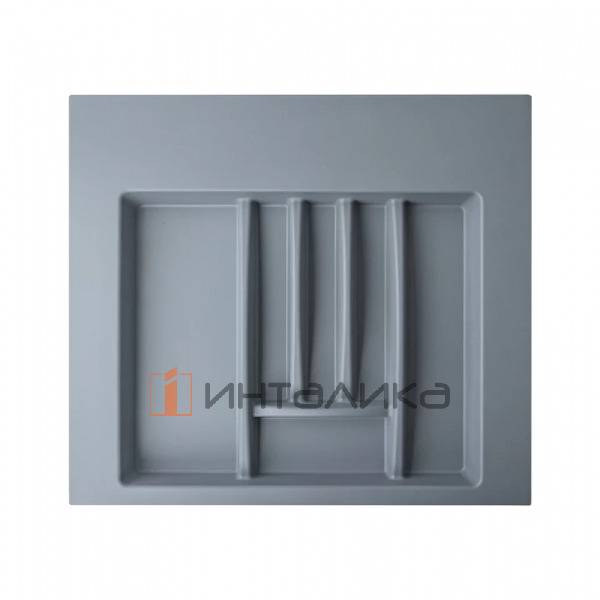 Лоток для столовых приборов FIRMAX, база 600, H45, пластик, серый – 2