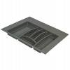 Превью Лоток для столовых приборов FIRMAX, база 600, H45, пластик, антрацит – 1