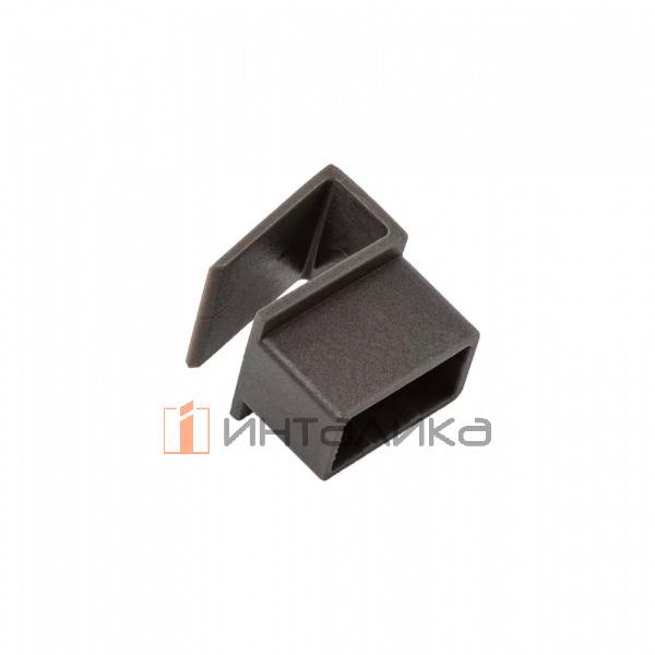 Коннектор для разделительного рейлинга ALPHALUX Crystal, соединение рейлинг-рейлинг, антрацит – 2