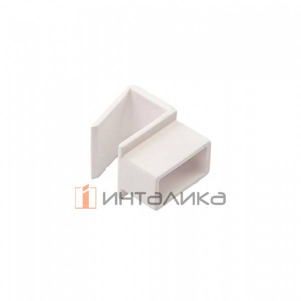Коннектор для разделительного рейлинга ALPHALUX Crystal, для металлических боковин, белый – 2