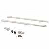 Превью Комплект квадратных рейлингов с креплениями для ящика ALPHALUX Crystal, L400, белый – 3