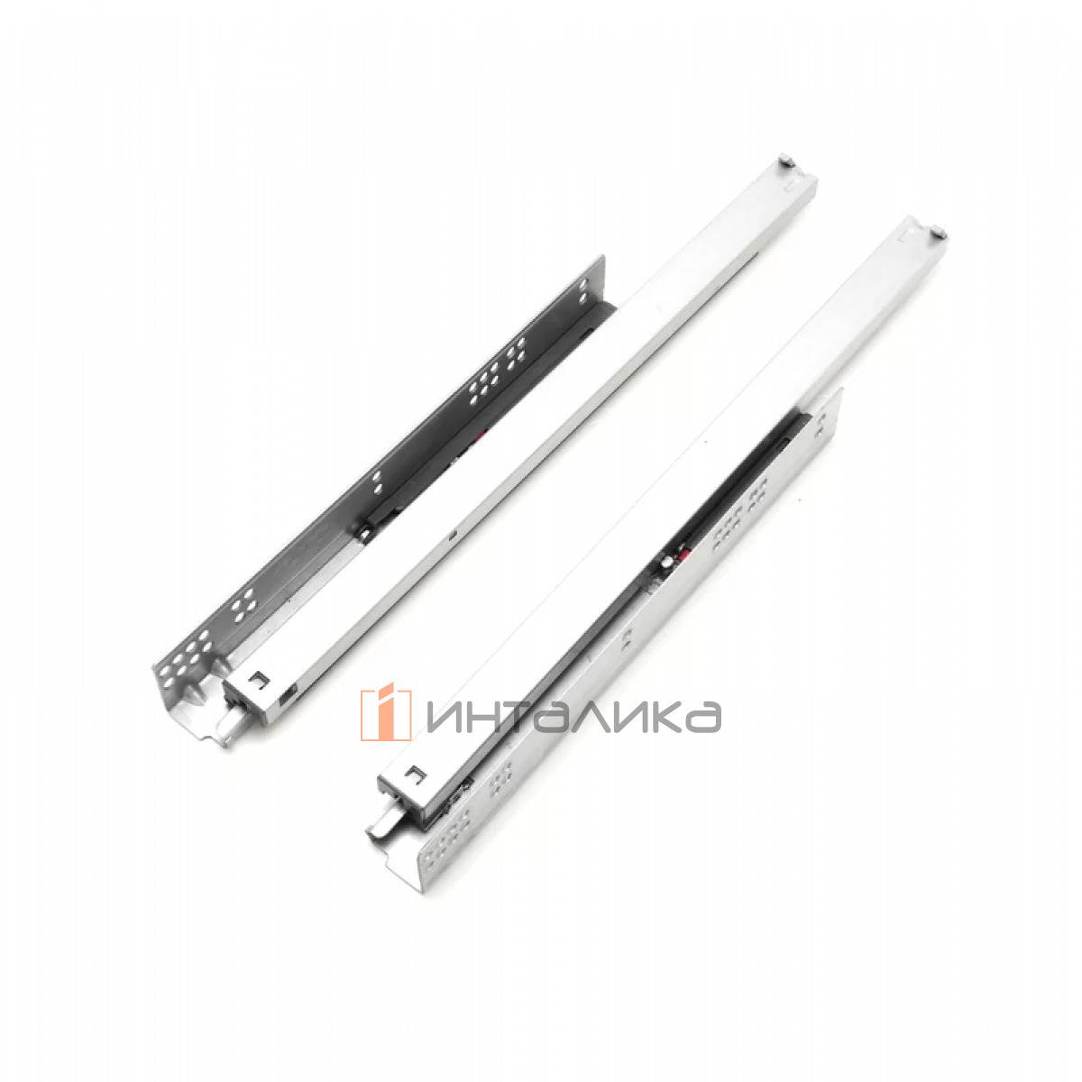 Комплект скрытых направляющих ALPHALUX Crystal, полное выдвижение, Soft-Closе, NL450, G35