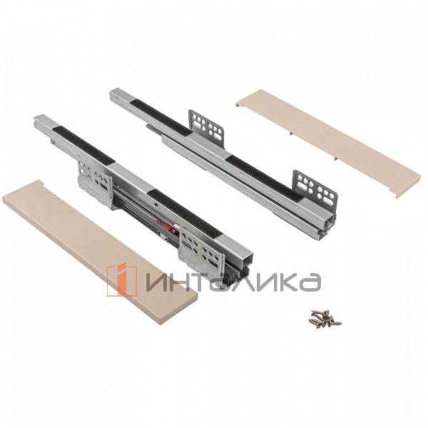 Выдвижная брючница наборного типа ALPHALUX Aiden в базу 600, 564х430х68, алюминий/экокожа, G30, шампань – 5