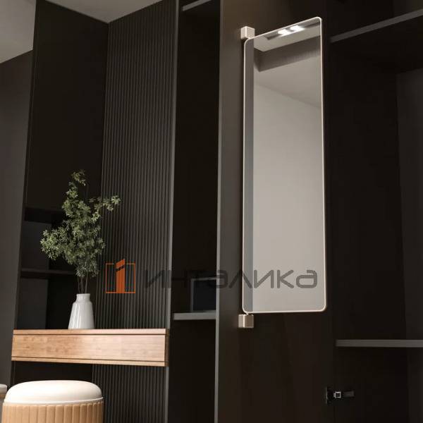 Поворотное зеркало ALPHALUX Aiden, 300х18х850, темно-серый – 5