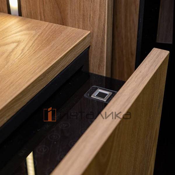 Мини-сейф ALPHALUX Aiden в базу 600, 564х400х150, G30, сталь, черный – 4