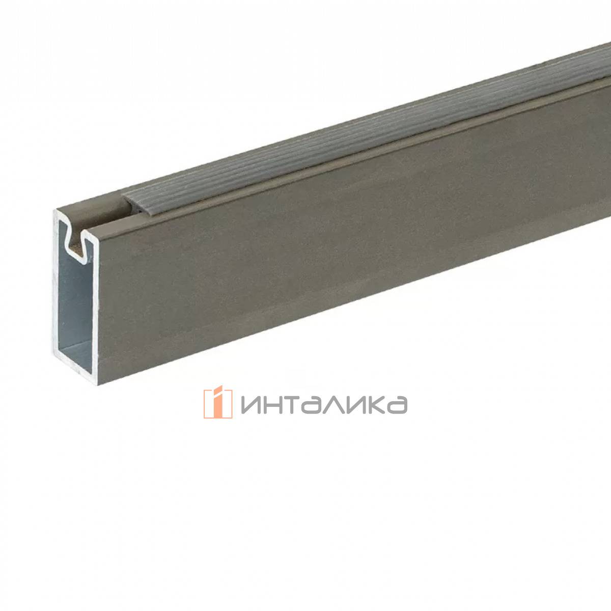 Штанга прямоугольная FIRMAX Alfa, L3000, алюминий, серый металлик