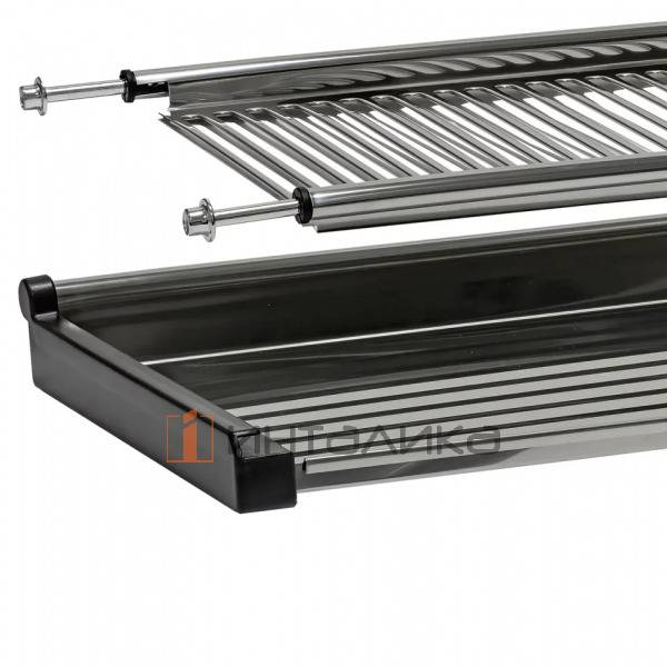 Сушка 2-х уровневая для посуды FIRMAX Smartline в верхнюю базу 500, 468х280, нержавеющая сталь – 2