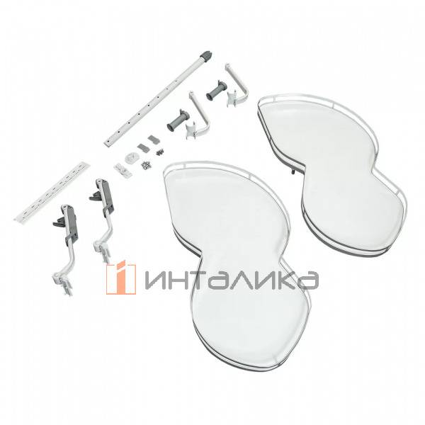 Поворотно-выдвижной механизм FIRMAX Smartline в угловую базу 900, левый, хром – 2