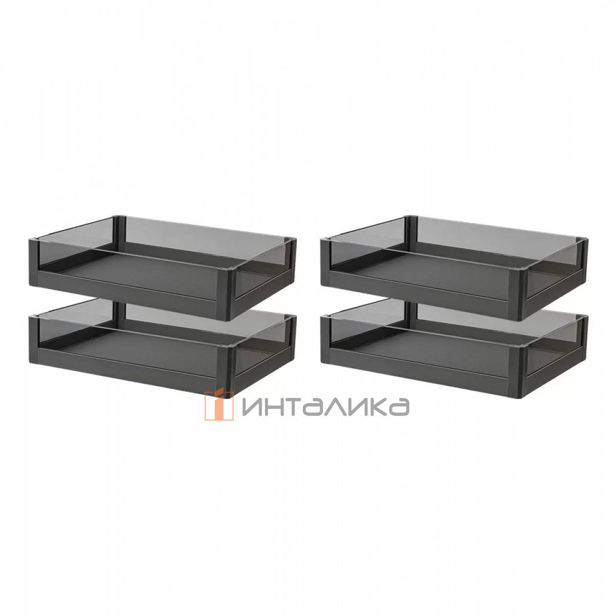 Комплект корзин для волшебного уголка FIRMAX Dana в угловую базу 800, антрацит