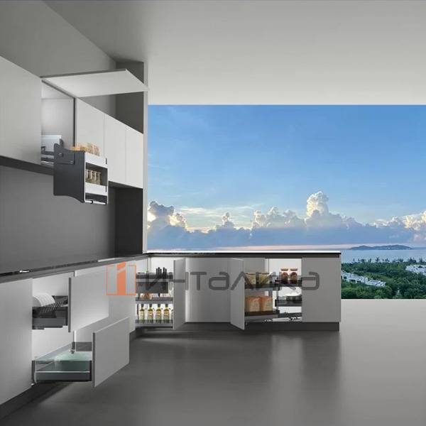 Выдвижная полка Lift-up FIRMAX Dana в верхнюю базу 900, 864х269х555, антрацит – 5