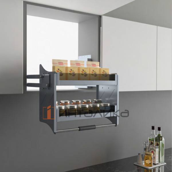 Выдвижная полка Lift-up FIRMAX Dana в верхнюю базу 800, 764х269х555, антрацит – 4