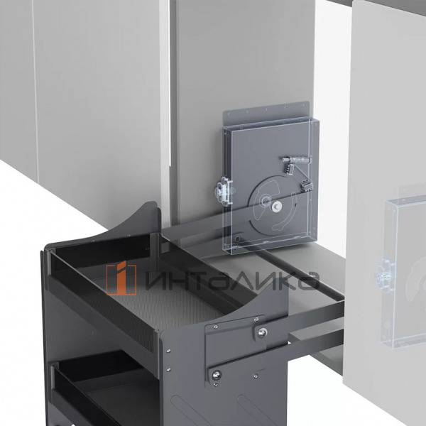 Выдвижная полка Lift-up FIRMAX Dana в верхнюю базу 600, 564х269х555, антрацит – 2