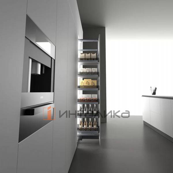 Направляющие для выдвижного шкафа-колонны FIRMAX Dana в базу 300, H1200-1500, антрацит – 5