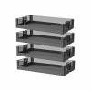 Превью Комплект 4 корзин для выдвижного шкафа-колонны FIRMAX Dana в базу 300, 250х480х1200-1500, антрацит – 1