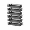 Превью Комплект 6 корзин для выдвижного шкафа-колонны FIRMAX Dana в базу 400, 350х480х1800-2100, антрацит – 1