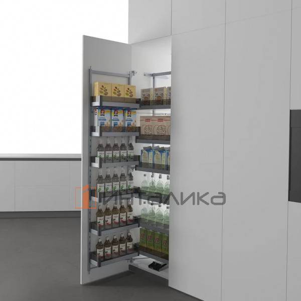 Направляющие для выдвижного шкафа-колонны FIRMAX Dana в базу 600, H1765, антрацит – 6