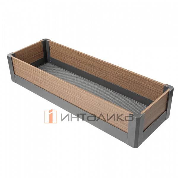 Комплект 12 корзин для выдвижного шкафа-колонны FIRMAX Dana Wood в базу 600, 553х480х1765, антрацит/дерево – 2