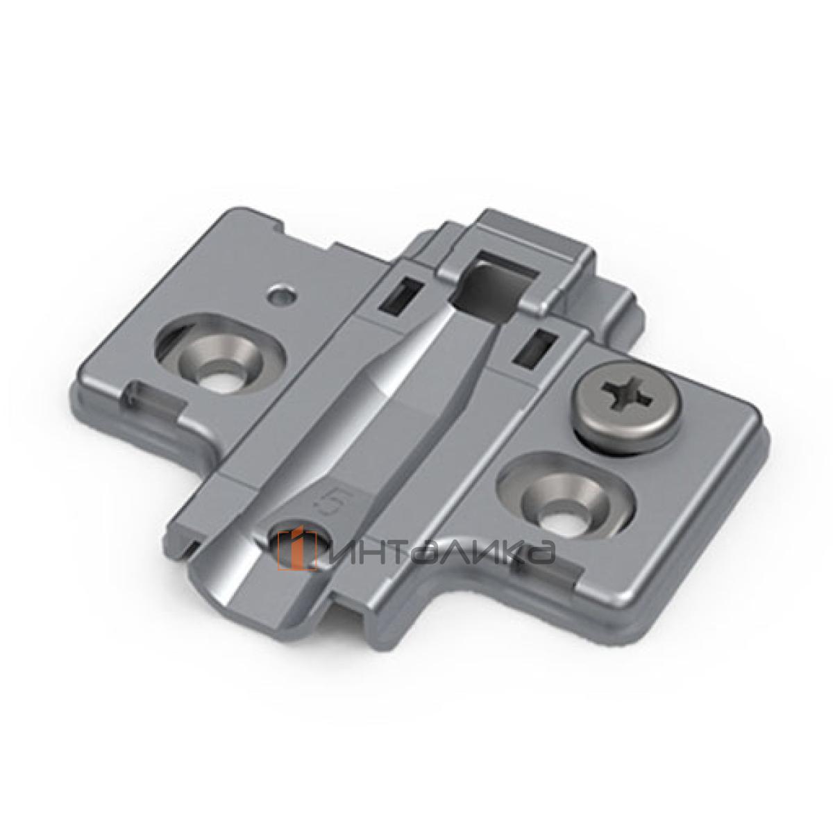 Крестовая монтажная планка SAMET Master, с эксцентриком, L37, D5, под саморез, никель