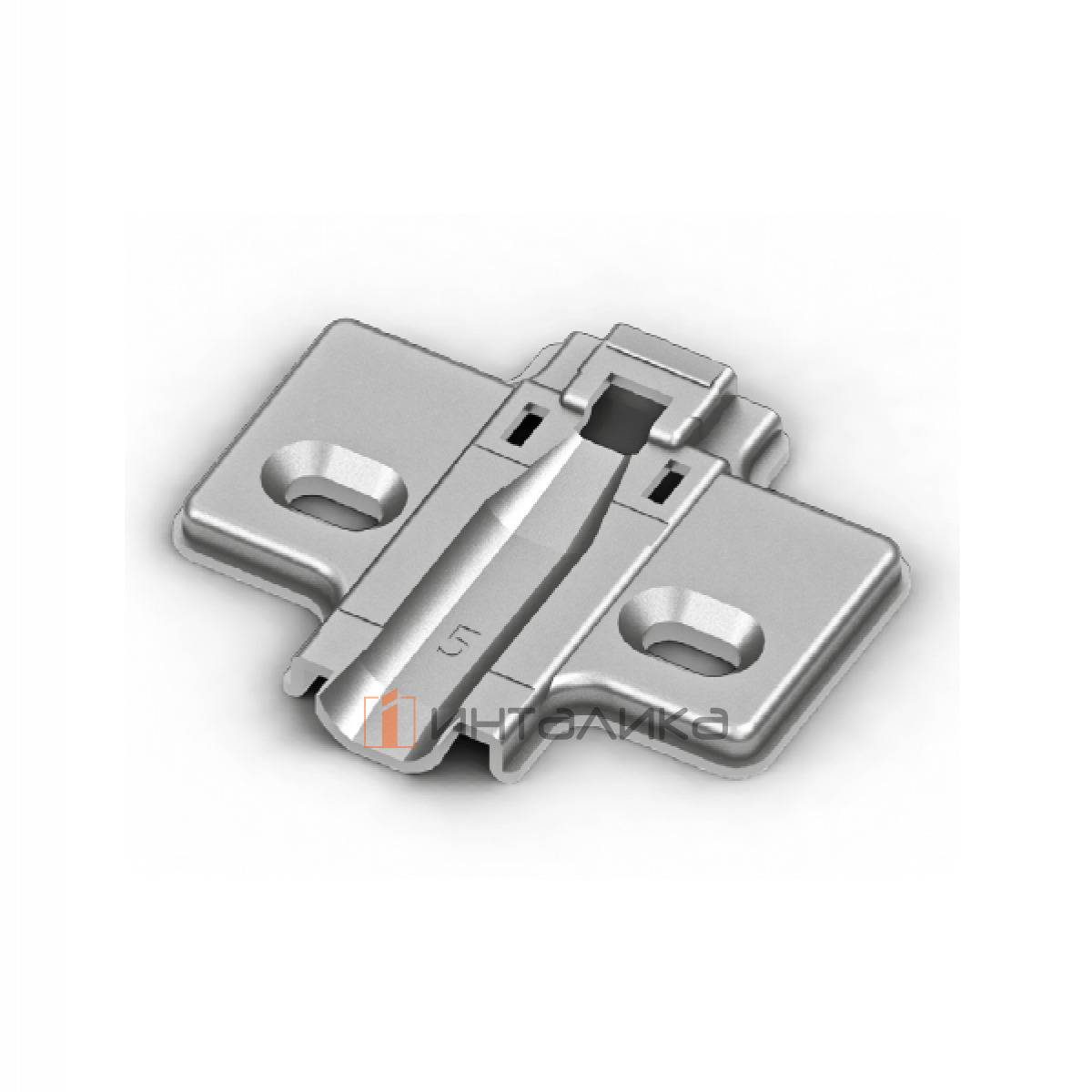 Крестовая монтажная планка SAMET Master, L37, D5, под саморез, никель