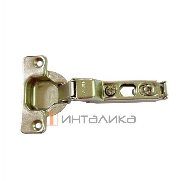 Петля SAMET StarTrack 110° для дверей 16-26, полунакладная, Click-On, ТН48, под саморез, никель – 2