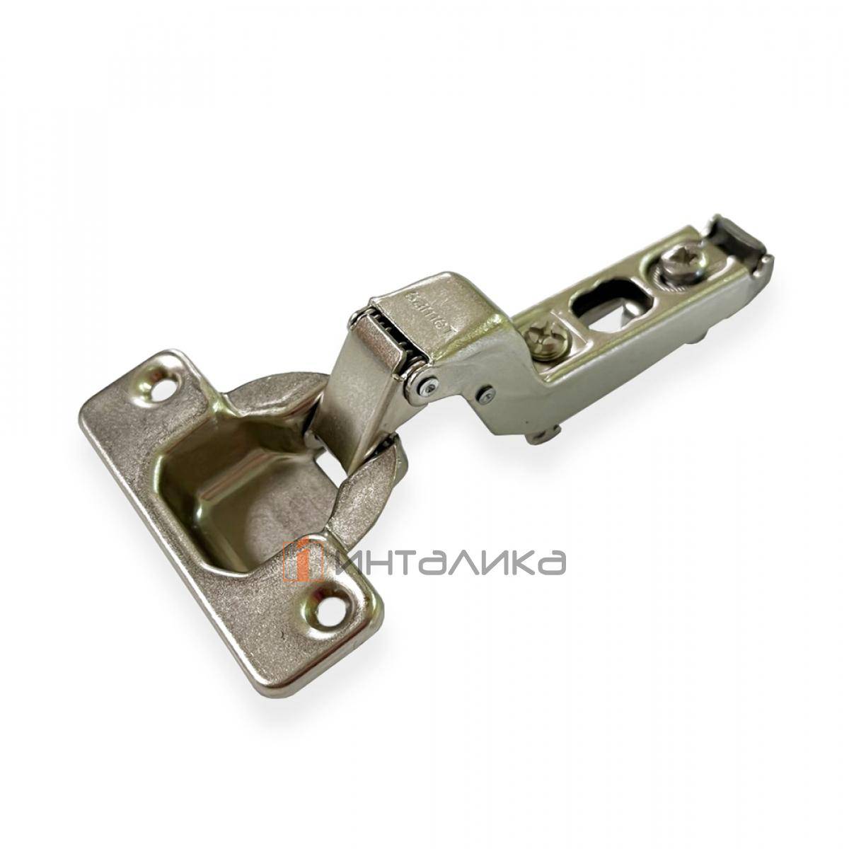 Петля SAMET StarTrack 110° для дверей 16-26, вкладная, Click-On, ТН48, под саморез, никель