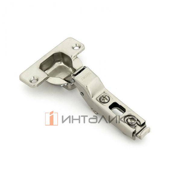 Петля SAMET StarTrack Push Open 110° без пружины, полунакладная, TH48 Ø35, саморез, Click-On, никель – 1