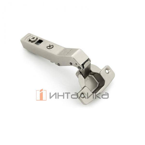 Петля SAMET StarTrack 45°, накладная, TH48 Ø35, под саморез, Click-On, никель – 1