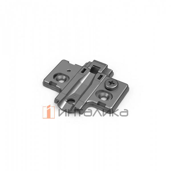 Крестовая монтажная планка SAMET StarTrack, с эксцентриком, L37, D7, под саморез, никель – 1