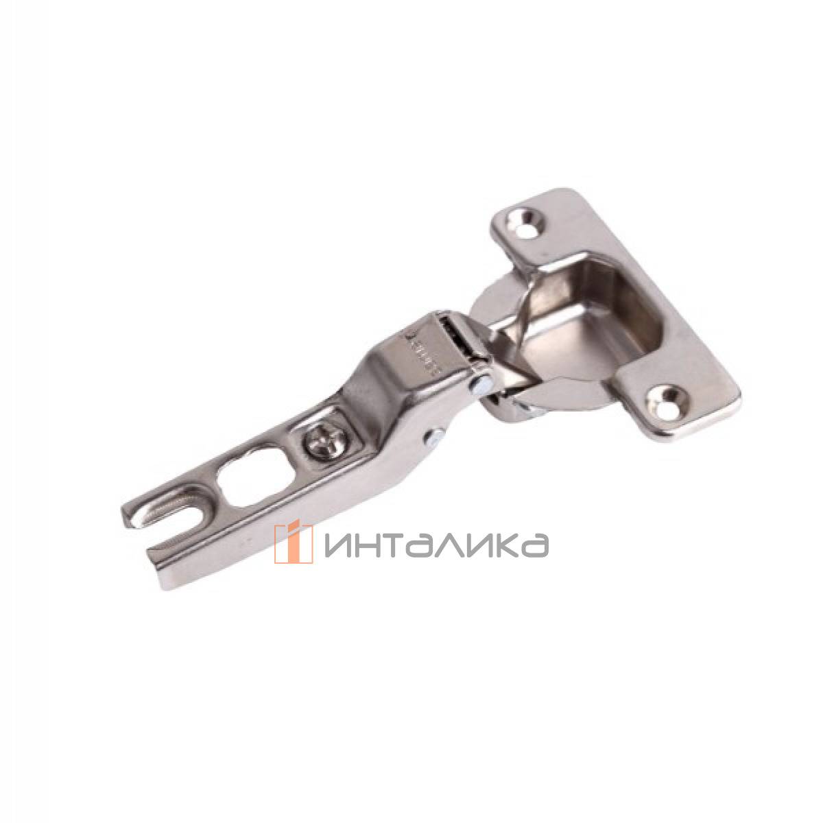 Петля SAMET Star 110°, для дверей 16-26, полунакладная, TH48 Ø35, под саморез, Slide-On, никель