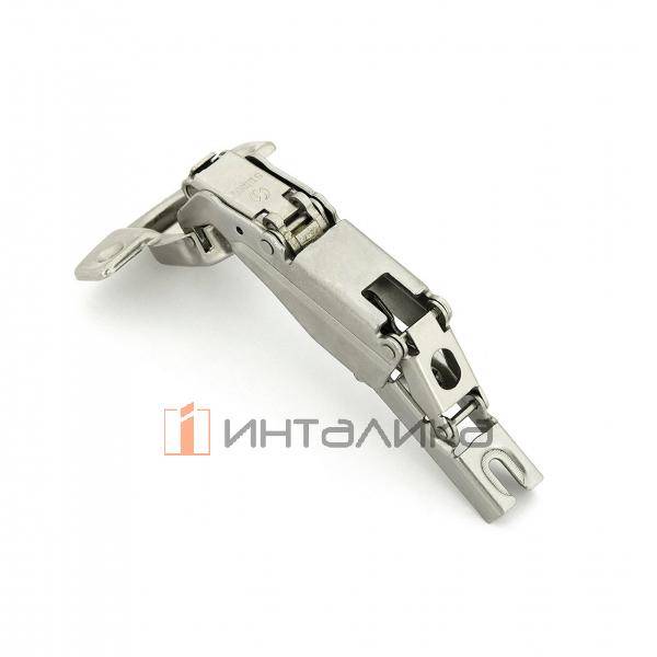 Петля SAMET Star 165°, для дверей 16-26, накладная, TH48 Ø35, под саморез, Slide-On, никель – 1