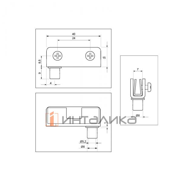 Петля SAMET 180° типа 