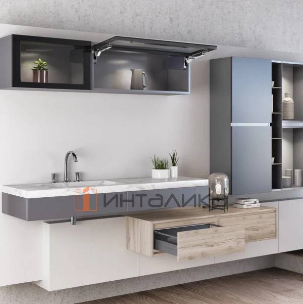 Комплект откидного подъемного механизма SAMET Solo-Mech, A1, G 2.5-14.7, H200-600, белый – 4