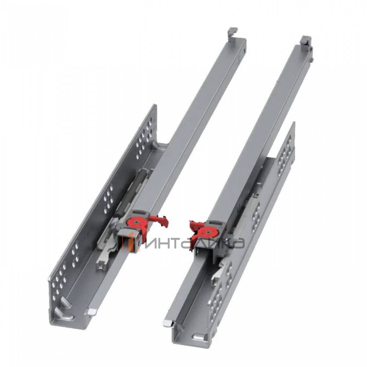 Комплект направляющих SAMET Slidea, частичное выдвижение, Soft-Close, NL285, G25 + Pin Fix