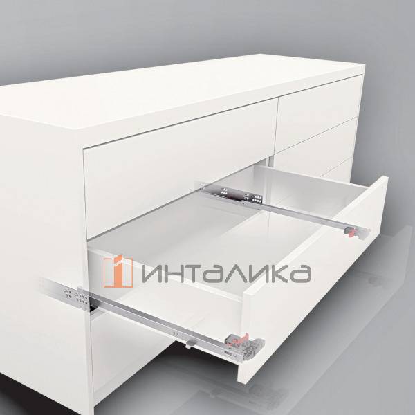 Комплект направляющих SAMET Slidea, частичное выдвижение, P2O, NL450, G25 + Lock Fix – 6