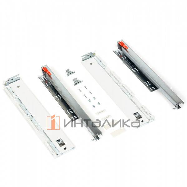 Комплект ящика SAMET Flowbox, H106, полное выдвижение, Push-Open, NL500, G40, белый – 2