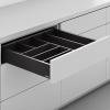 Превью Комплект ящика SAMET Flowbox, H106, полное выдвижение, Push-Open+Soft-Close, NL500, G40, черный – 1