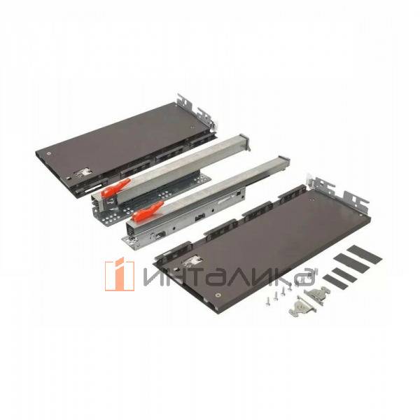 Комплект ящика SAMET Flowbox, H192, полное выдвижение, Soft-Close, NL400, G40, мокка – 2