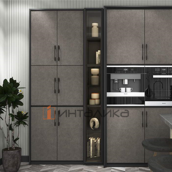 Фасад МДФ AGT 3P двухсторонний, супермат, элит грей 3048, 18мм – 4