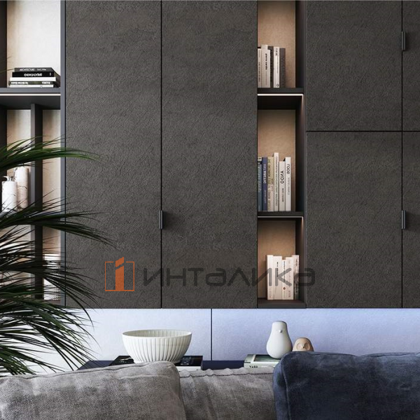 Фасад МДФ AGT 3P двухсторонний, с тиснением, тимбер грэй 3071, 18мм – 2