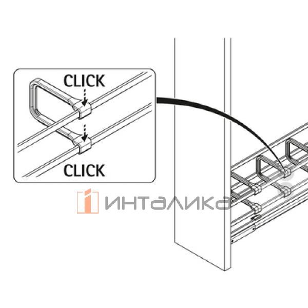 Комплект разделителей для выдвижных корзин HETTICH LARIO 400, пластик, антрацит – 2