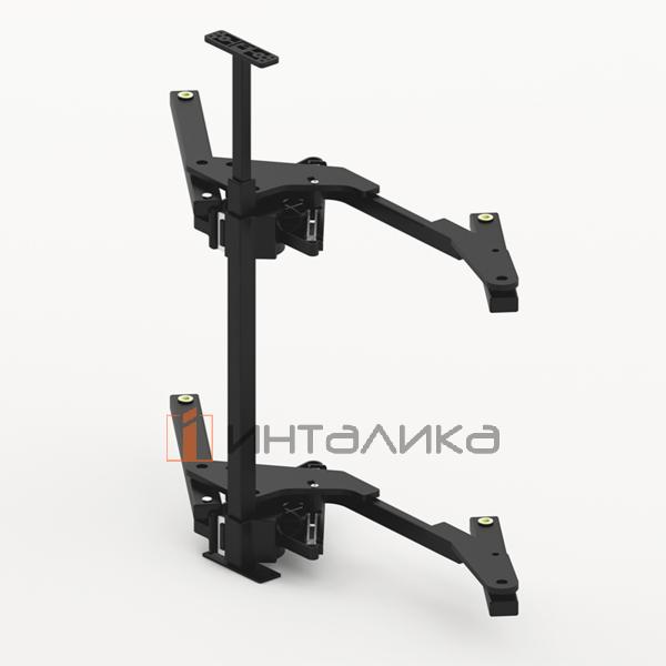 Рама для выдвижной системы HETTICH SALSO, ширина двери 450 / 500, антрацит, правая – 1