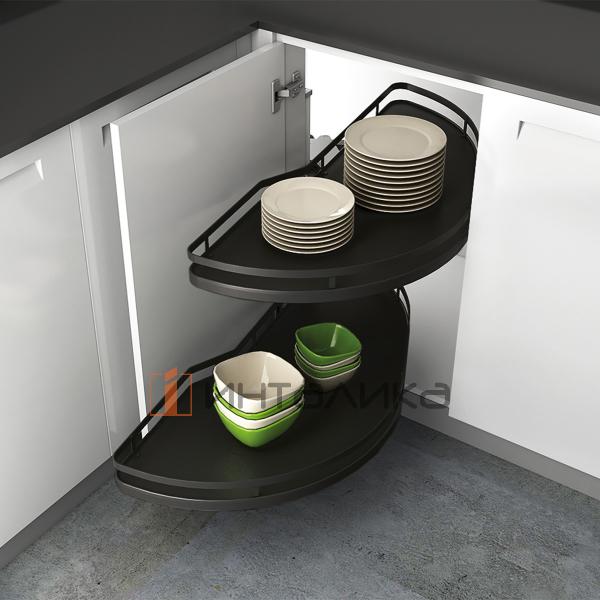 Рама для выдвижной системы HETTICH SALSO, ширина двери 450 / 500, антрацит, правая – 4