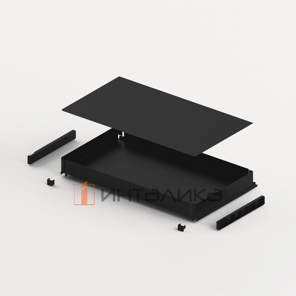 Набор одноярусной выдвижной корзины HETTICH NARO 200, KB900, NL470, Quadro V6 SS, H120, Anti Slip, антрацит – 2