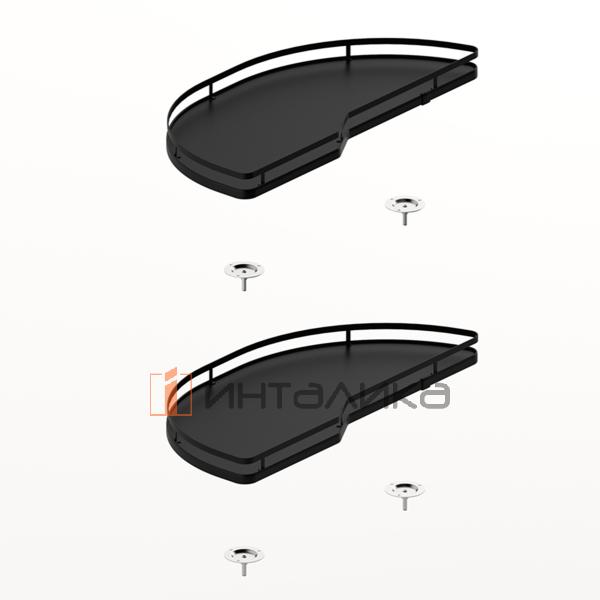 Набор поворотного механизма HETTICH SALSO 400, дно HDF, ширина двери 500, антрацит, левый – 2