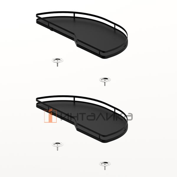 Набор поворотного механизма HETTICH SALSO 400, дно HDF, ширина двери 600, антрацит, правый – 2