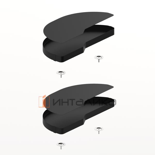 Набор поворотного механизма HETTICH SALSO 200, ширина двери 500, Anti Slip, антрацит, левый – 2